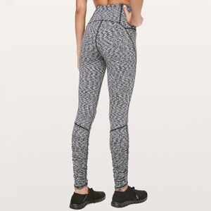 Lululemon Ready To Rulu Tight *28" Spaced Out Space Dye Black White